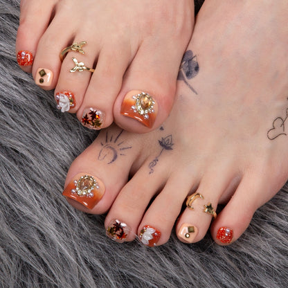 Golden Cascade T343 Toe Nails