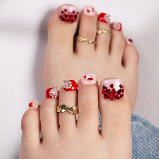 Valentine's Day Exclusive T154 Toe Nails
