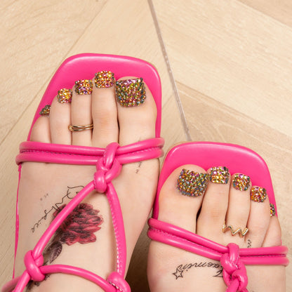 Classic Radiant Rhinestone T149 Toe Nails
