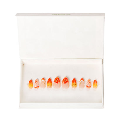 Holy Hibiscus Heat Handmade Nails H546