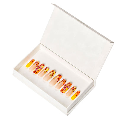 Coral Crush Handmade Nails H553