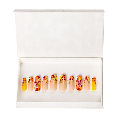 Coral Crush Handmade Nails H553