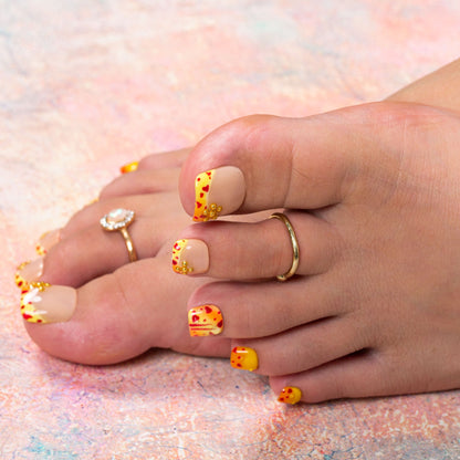 Coral Crush T553 Toe Nails - 20Pcs Free Size