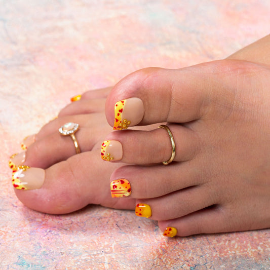 Coral Crush T553 Toe Nails - 20Pcs Free Size