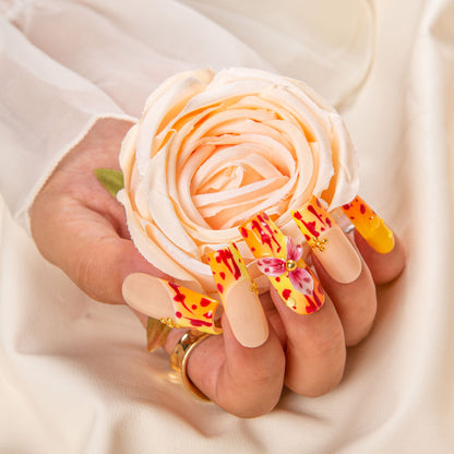 Coral Crush Handmade Nails H553