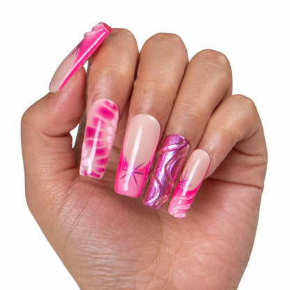 Pinkalicious Handmade Nails H584
