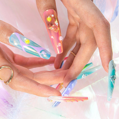 Sagittarius Spark Handmade Nails H594