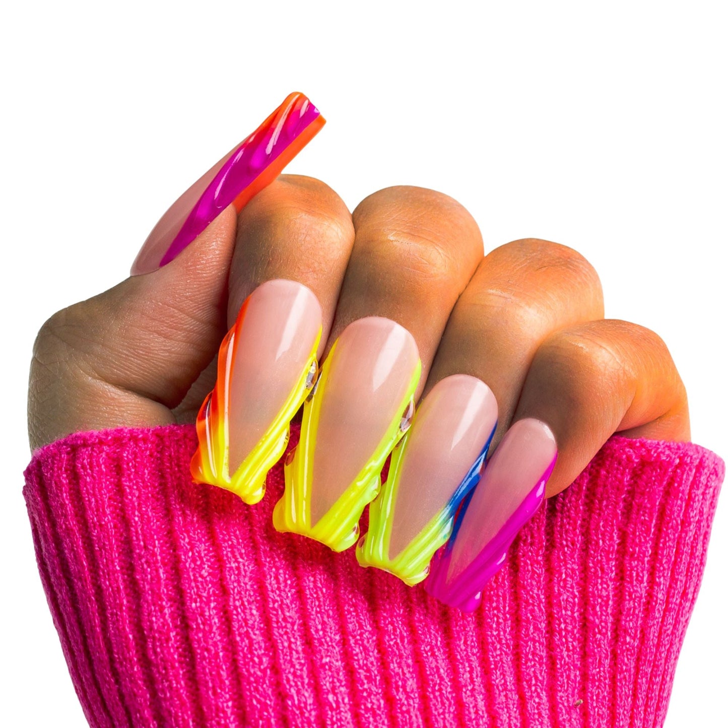 Rainbow Dream Handmade Nails H479