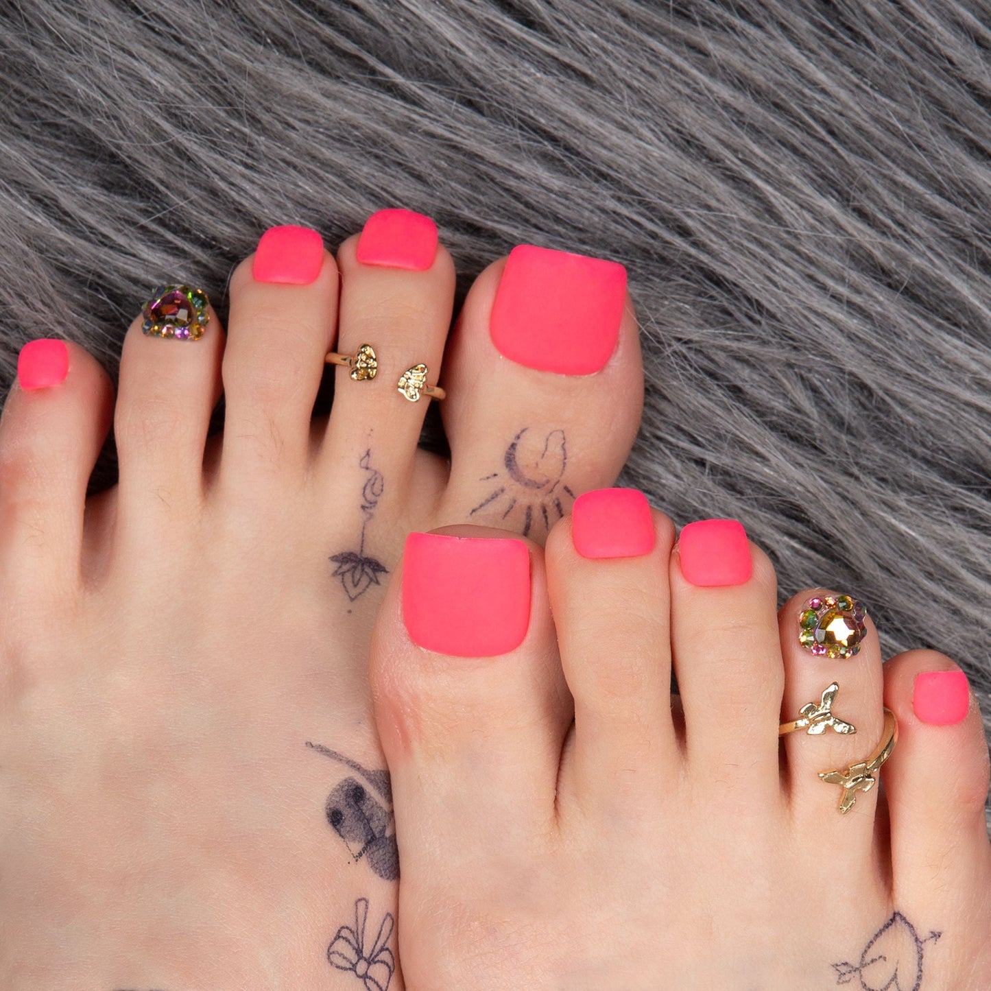 Barbie Mariposa T47 Toe Nails