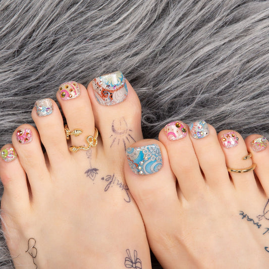 Boho Rhapsody T57 Toe Nails