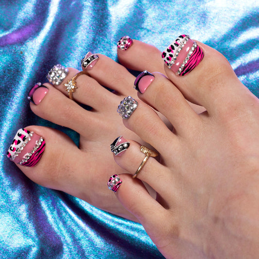 Text Me Never T575 Toe Nails - 20Pcs Free Size