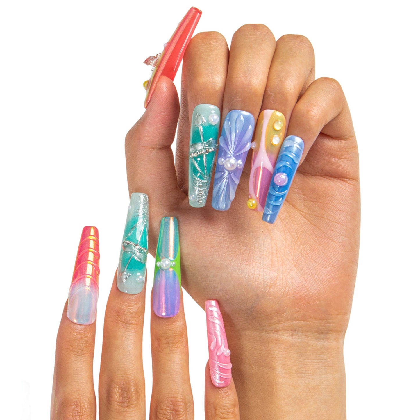 Sagittarius Spark Handmade Nails H594