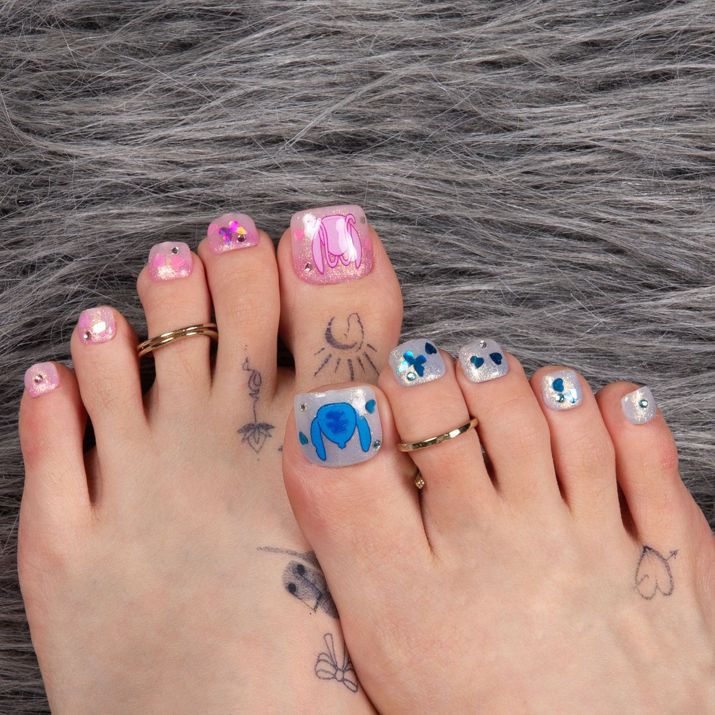 Chic Glitters T346 Toe Nails