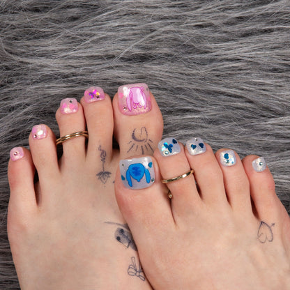 Chic Glitters T346 Toe Nails