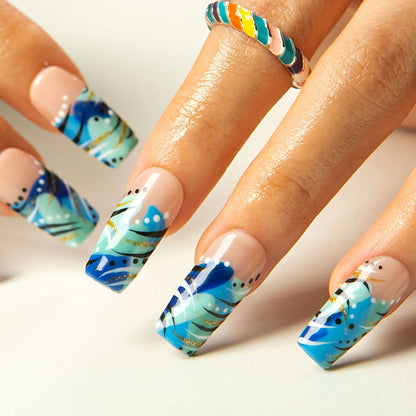 Clear Skies Handmade Nails H478
