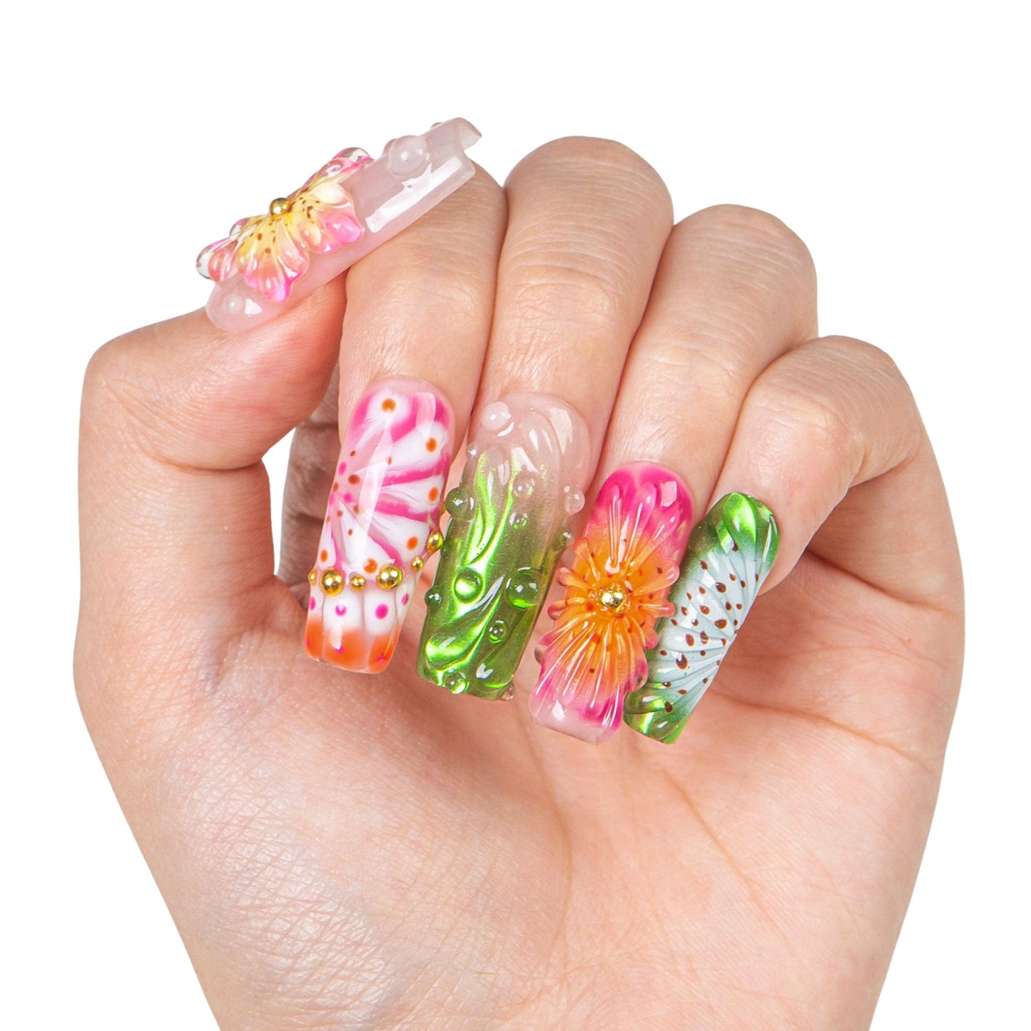 Sea Bloom Handmade Nails H544