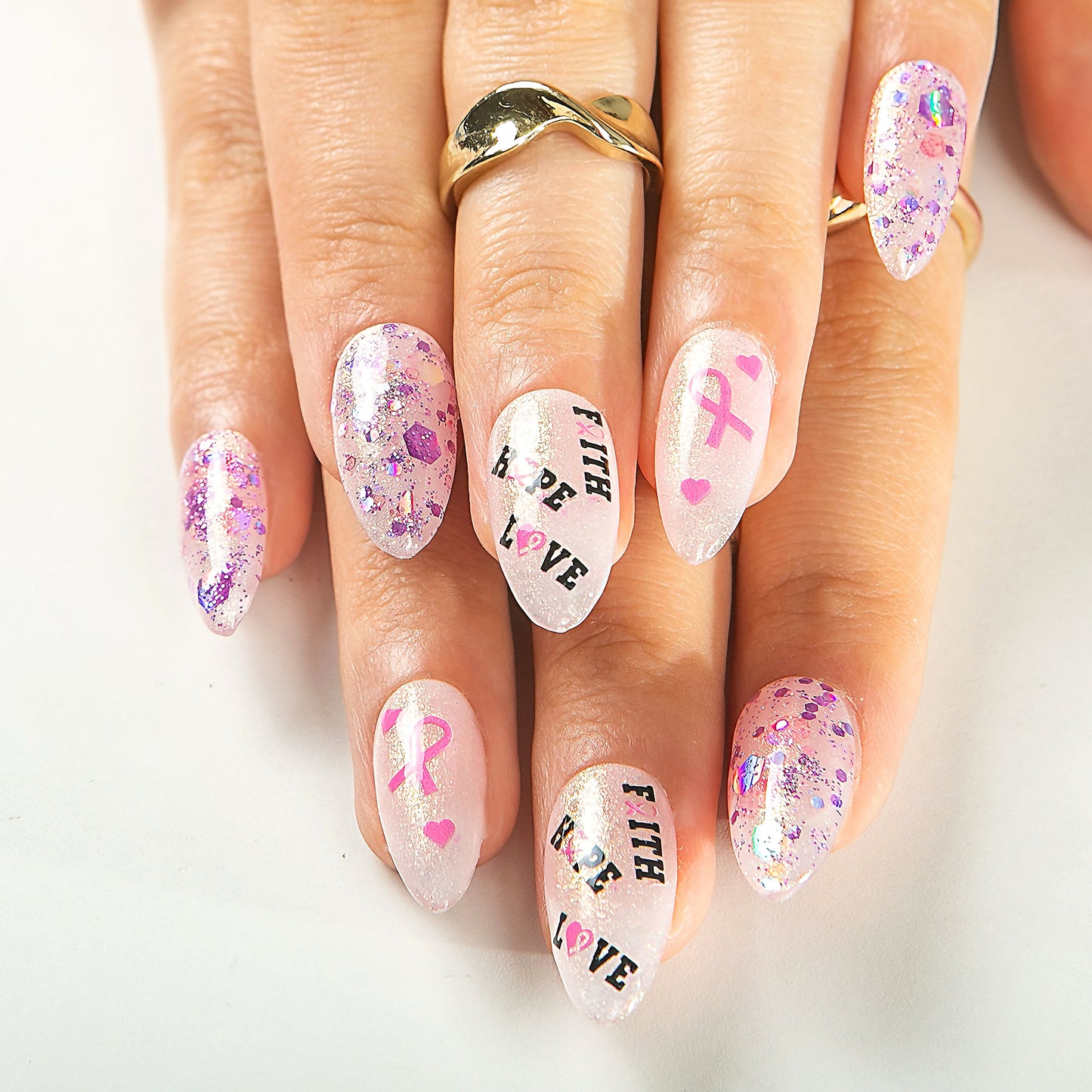 Full of Hope Handmade Nails H484