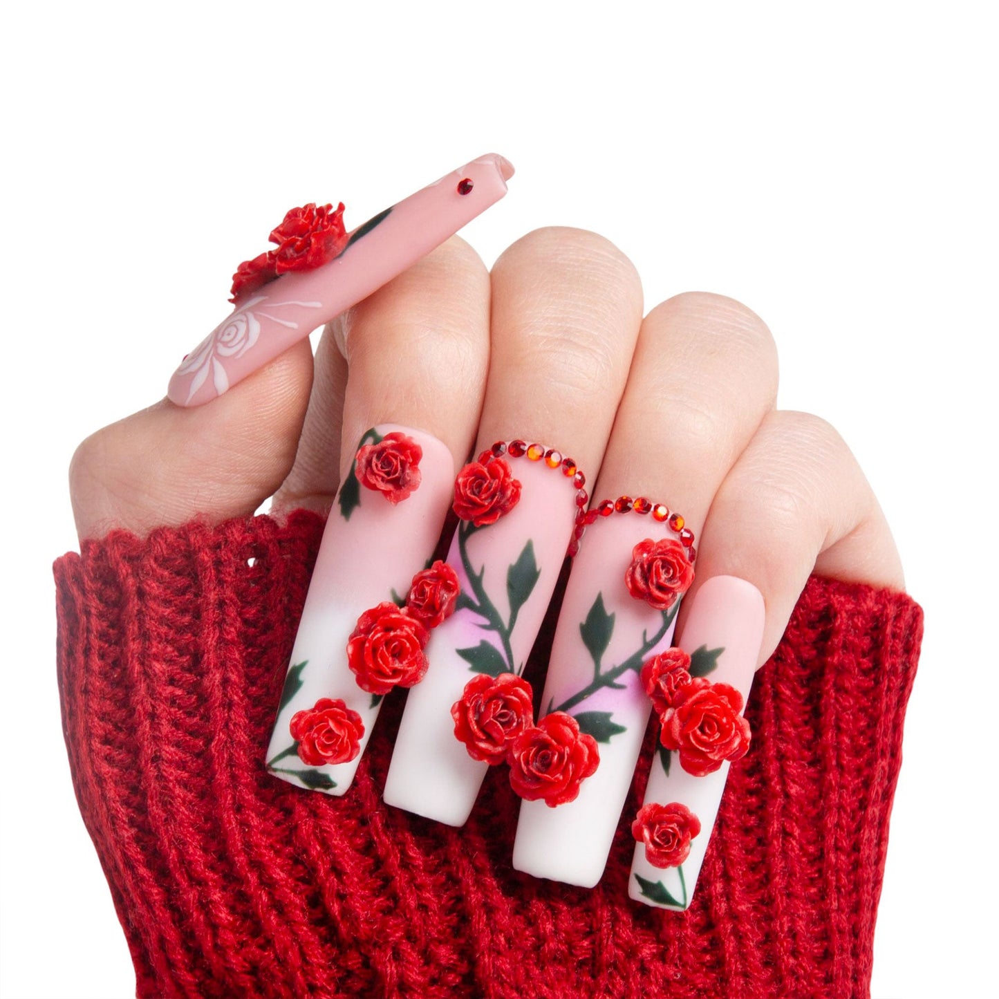 Vintage Elegance Handmade Nails H452