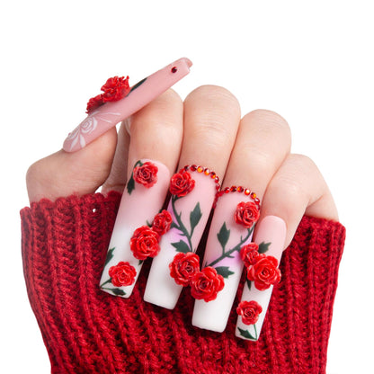 Vintage Elegance Handmade Nails H452