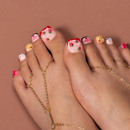 Eversweet Glitz T469 Toe Nails - 20Pcs Free Size