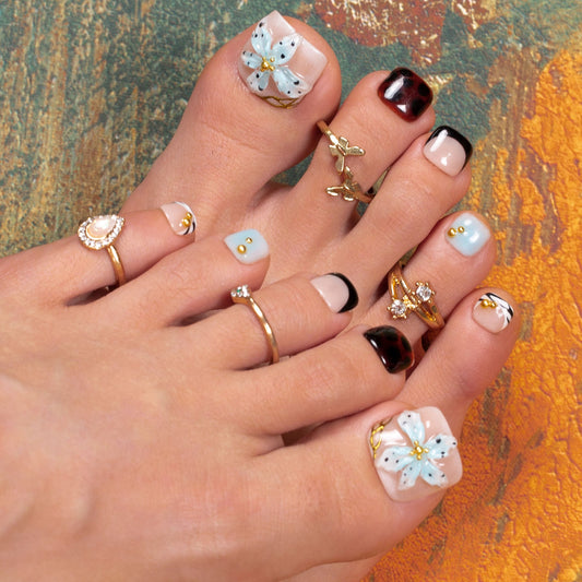 Rebel Frost T494 Toe Nails - 20Pcs Free Size