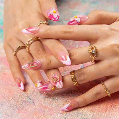 Butterfly Kiss Handmade Nails H502