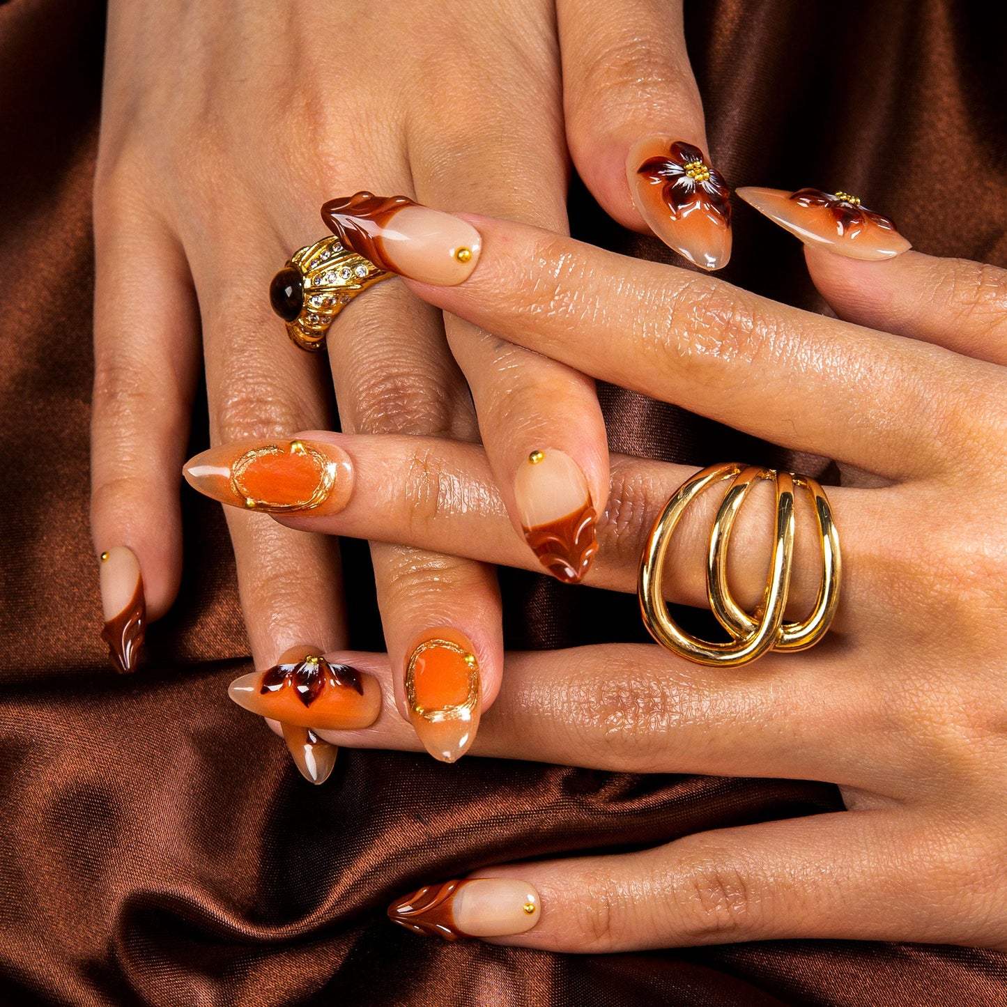 Summer Soir¨¦e Handmade Nails H503