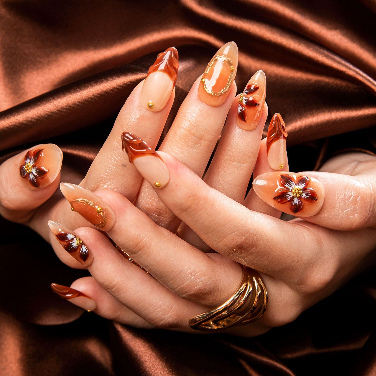 Summer Soir¨¦e Handmade Nails H503