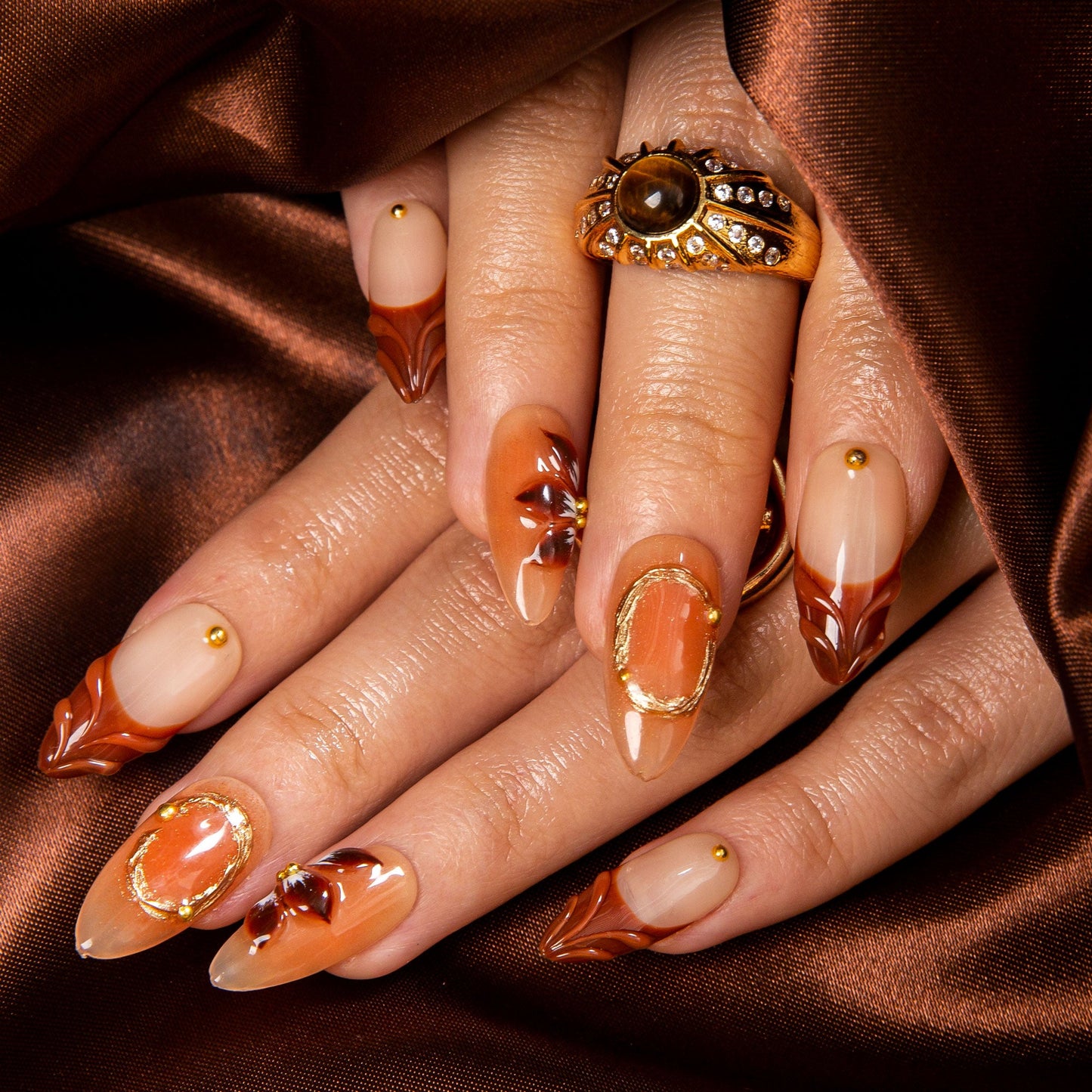 Summer Soir¨¦e Handmade Nails H503