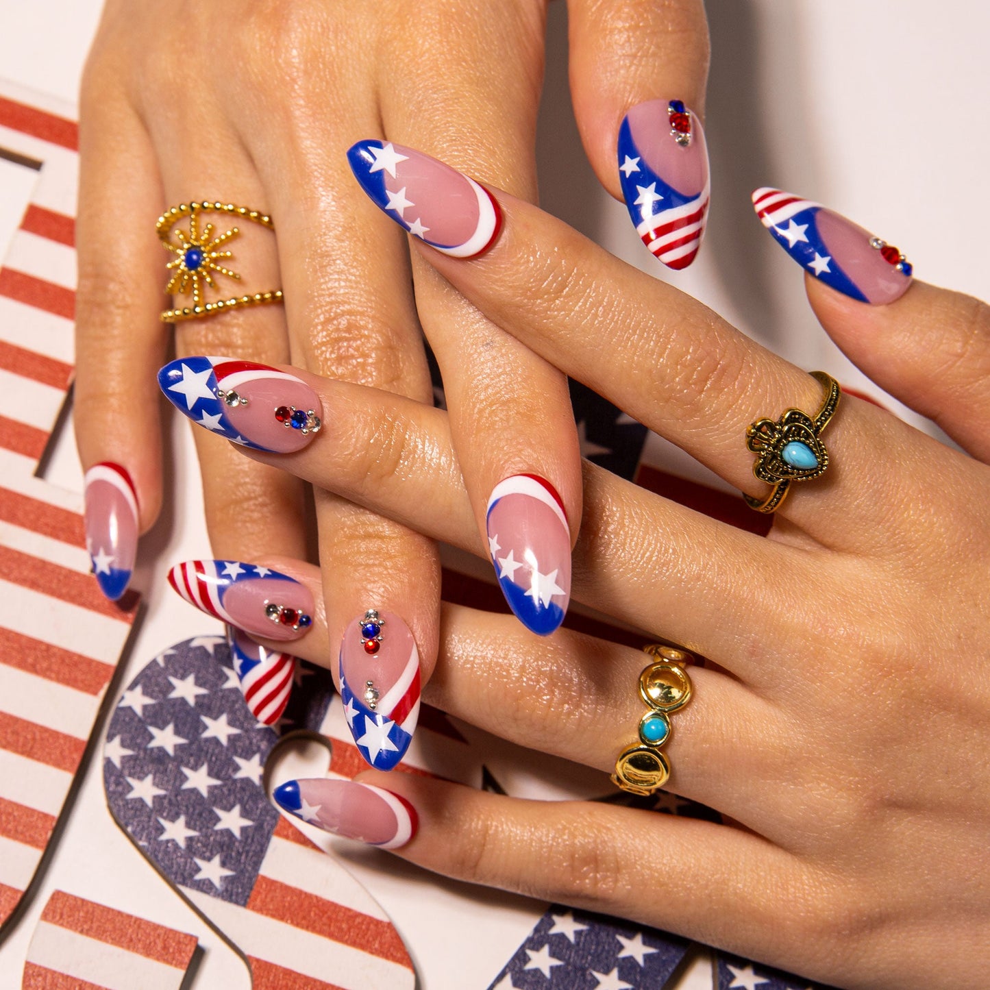 Flag Me Later Handmade Nails H600
