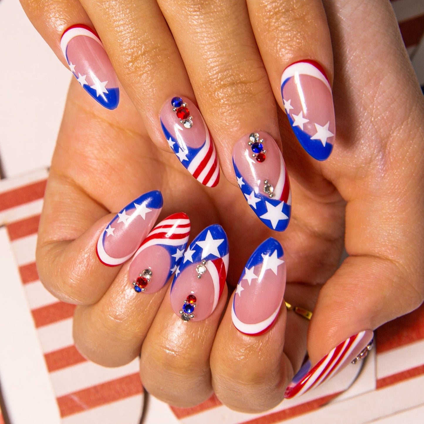 Flag Me Later Handmade Nails H600