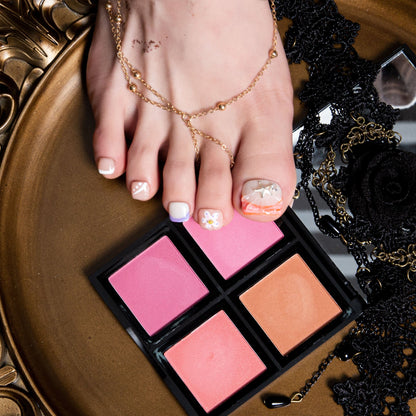 Coastal Sparkle T320 Toe Nails