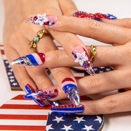 Baby, You are a firework Handmade Nails H602