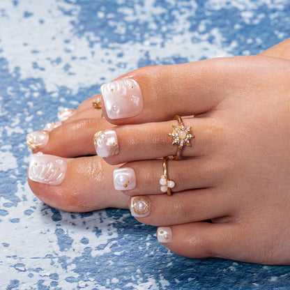 Pearl Tide T543 Toe Nails - 20Pcs Free Size