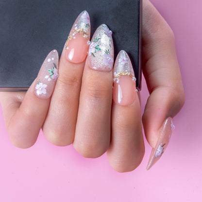 Petals Daydream Handmade Nails H437