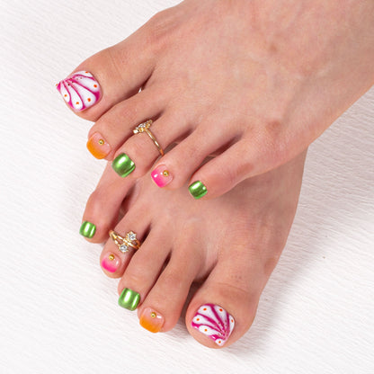 Sea Bloom T544 Toe Nails - 20Pcs Free Size