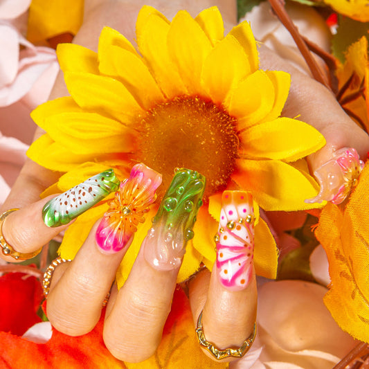 Sea Bloom Handmade Nails H544