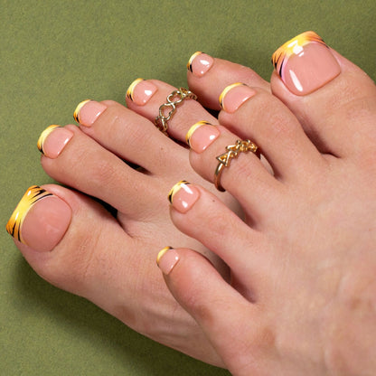 Hello, Drama T579 Toe Nails - 20Pcs Free Size