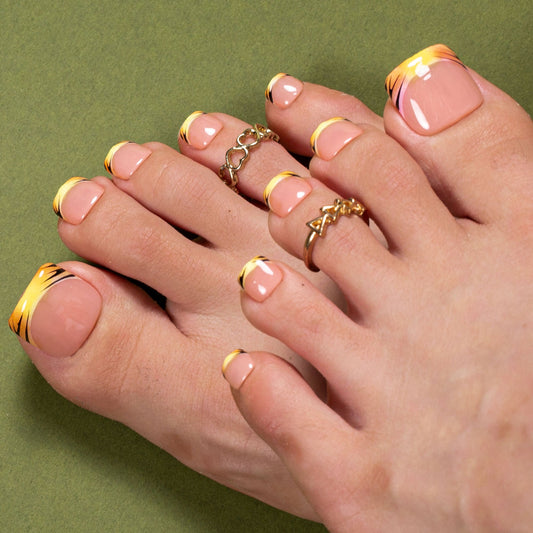 Hello, Drama T579 Toe Nails - 20Pcs Free Size