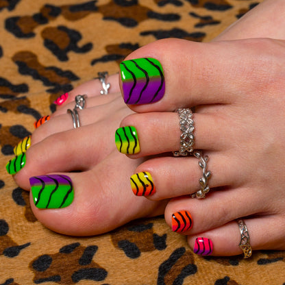 Neon Scales T517 Toe Nails