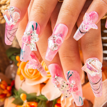 Victorian¡¯s  Dreams Handmade Nails H462