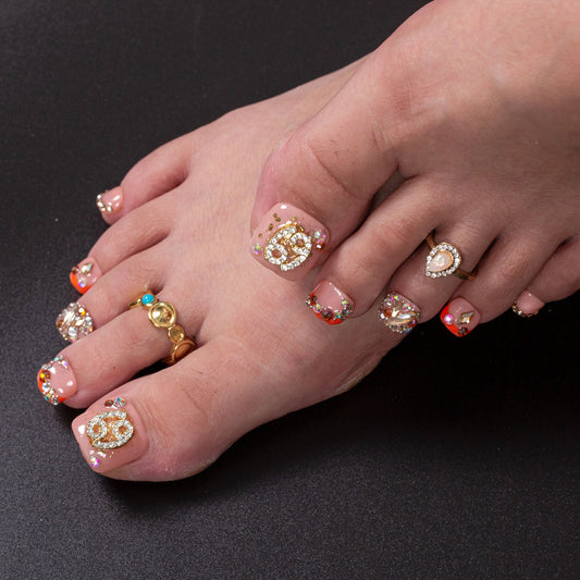 Neon Moon Cancer T590 Toe Nails - 20Pcs Free Size