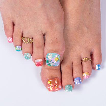 Sagittarius Spark T594 Toe Nails - 20Pcs Free Size