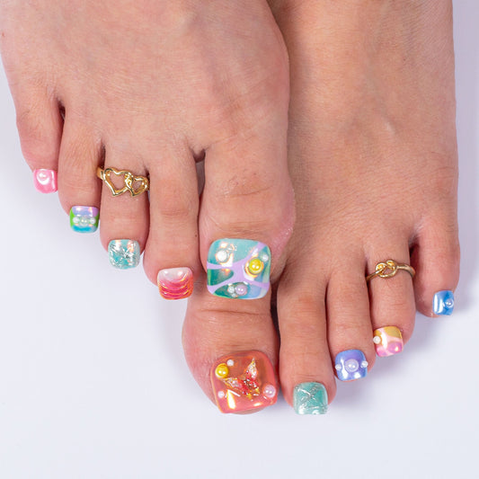 Sagittarius Spark T594 Toe Nails - 20Pcs Free Size