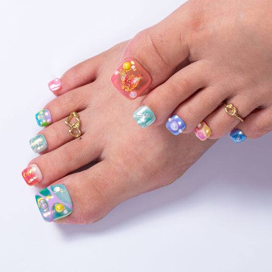 Sagittarius Spark T594 Toe Nails - 20Pcs Free Size