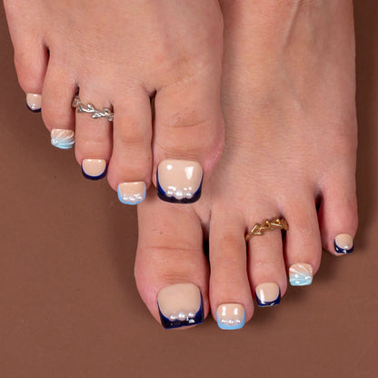 Bora Bora Glow T548 Toe Nails - 20Pcs Free Size