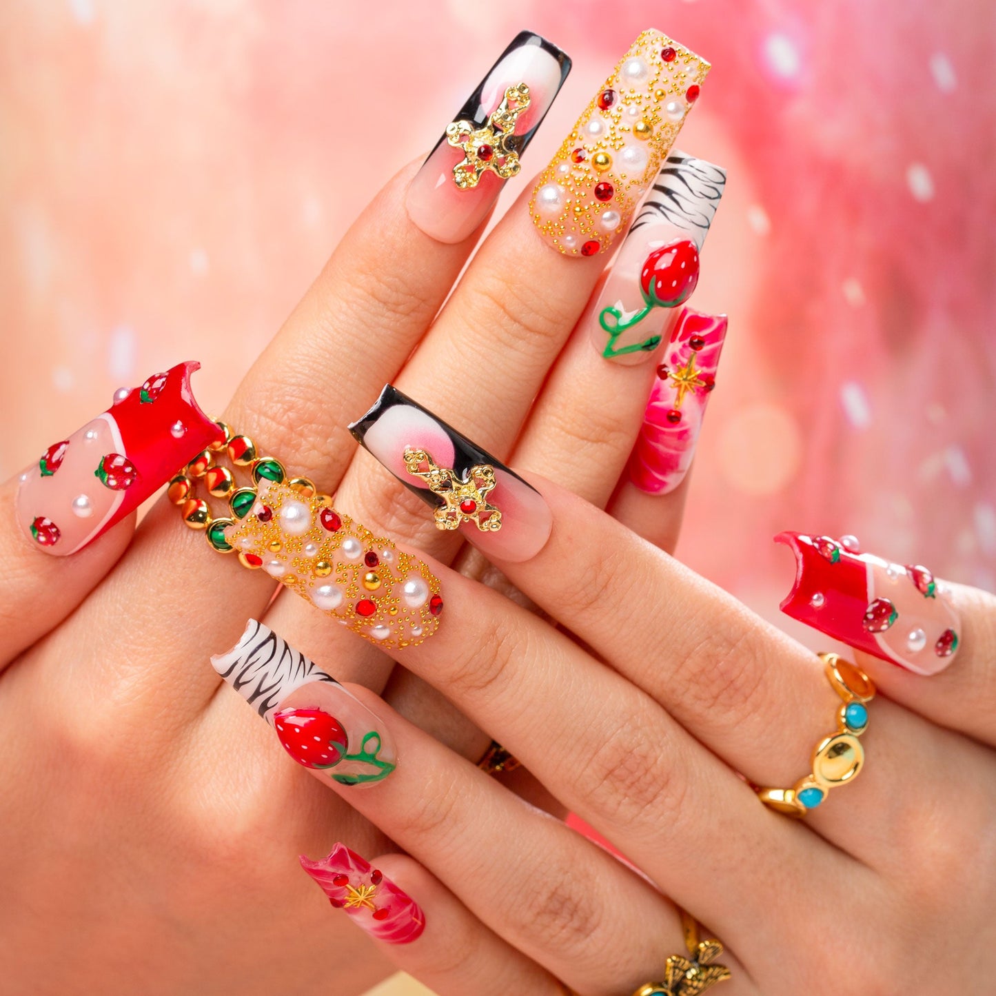 Eversweet Glitz Handmade Nails H469