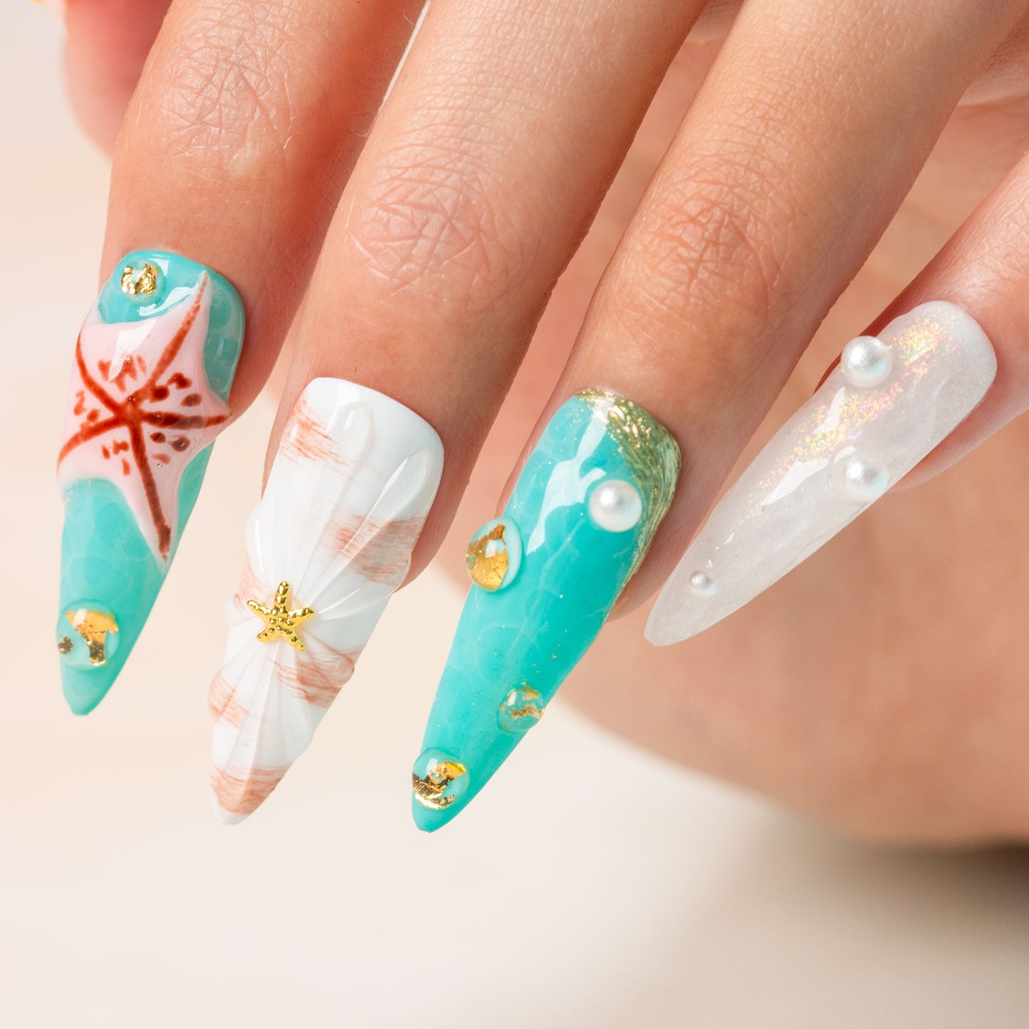 Starfish Dreams Handmade Nails H495