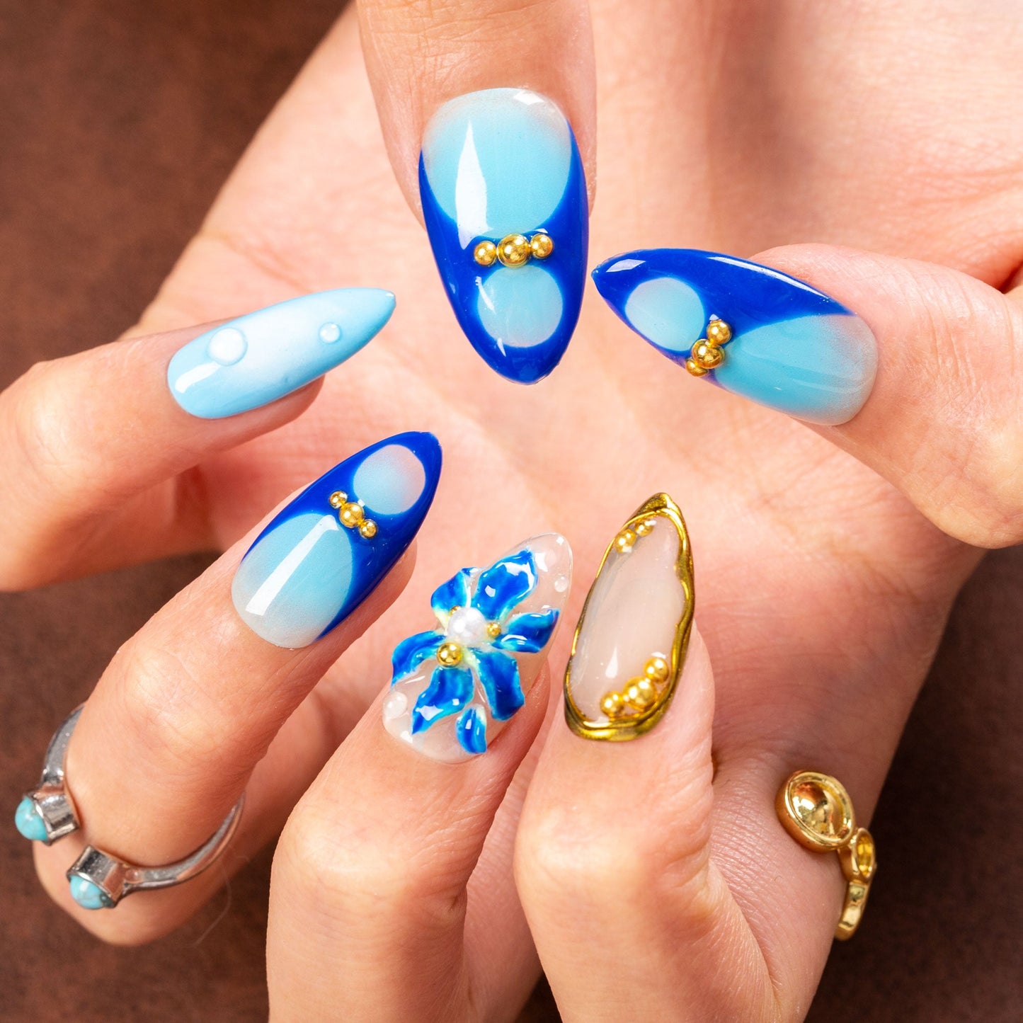 Azure Tide Handmade Nails H500