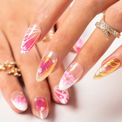 Summer Spritzer Handmade Nails H496